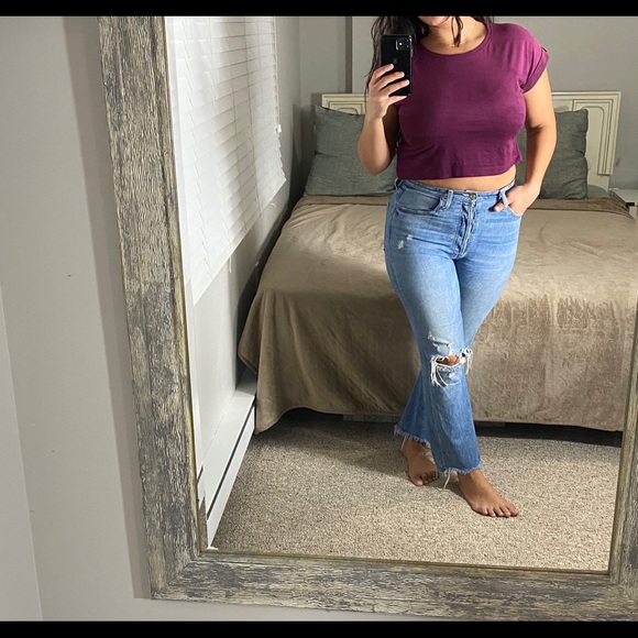 Velour Crop Teeshirt - Picture 5 of 7